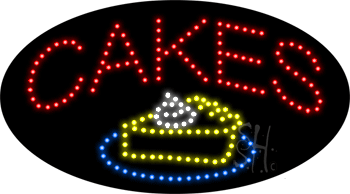 Red Cakes Animated LED Sign