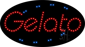 Deco Style Gelato Animated LED Sign