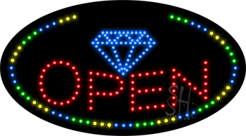 Jewelry Open Animated LED Sign