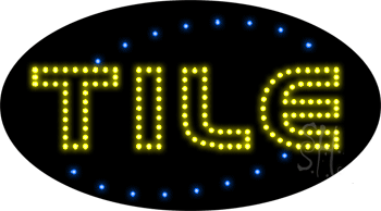Deco Style Tile Animated LED Sign