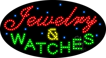 Jewelry and Watches Animated LED Sign