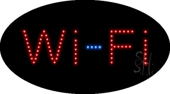 Deco Style Wi Fi Animated LED Sign