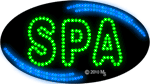 Green Spa Animated LED Sign