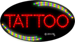 Red Tattoo Animated LED Sign