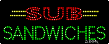 Sub Sandwiches Animated LED Sign