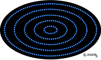 Blue Wi-Fi Hot Spot Animated LED Sign