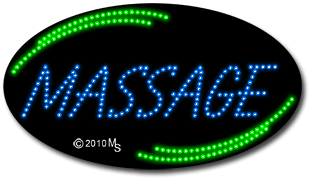 Blue Massage Animated LED Sign