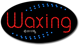 Red Waxing Animated LED Sign