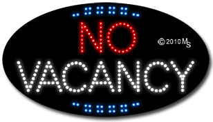 NO VACANCY Animated LED Sign