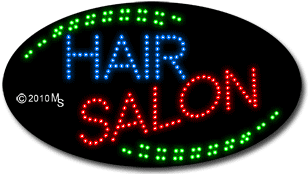 Hair Salon Animated LED Sign