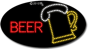 Beer and Mug Animated LED Sign