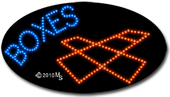 Custom Boxes Animated LED Sign