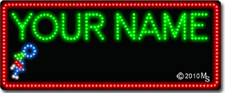 Runner Custom Border Animated LED Sign