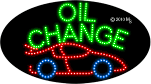 Oil Change Animated LED Sign