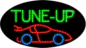 Tune Up Car Logo Animated LED Sign