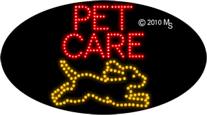Pet Care Animated LED Sign