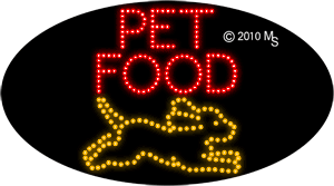 Pet Food Animated LED Sign
