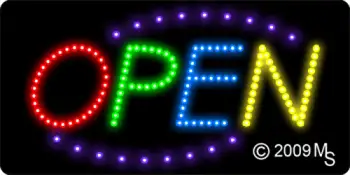 Open Deco Multi Color LED Sign
