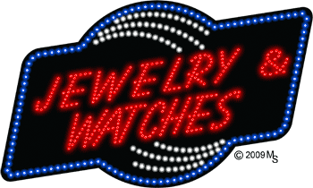 Jewelry and Watches Animated LED Sign
