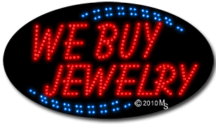 We Buy Jewelry Animated LED Sign