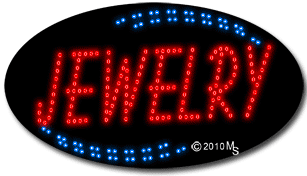 Deco Style Jewelry Animated LED Sign