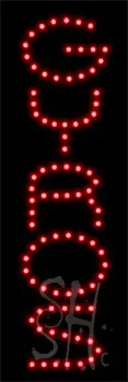 Red Gyros LED Sign