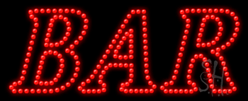 Red Bar Animated LED Sign