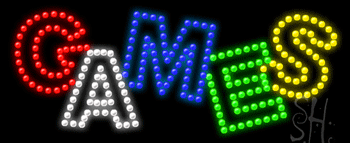 Multi-color Games Animated LED Sign