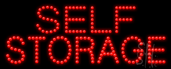 Red Self Storage Animated LED Sign