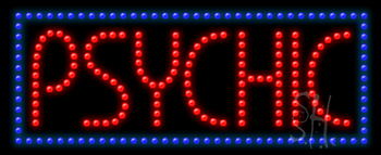 Red and Blue Psychic Animated LED Sign
