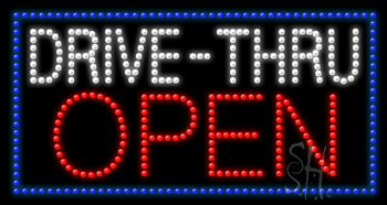 Drive-Thru Open Animated LED Sign