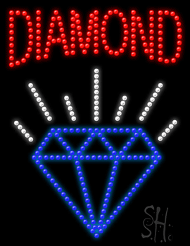 Diamond Logo Animated LED Sign