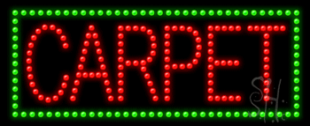 Green Border Carpet Animated LED Sign