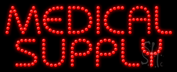 Red Medical Supply Animated LED Sign