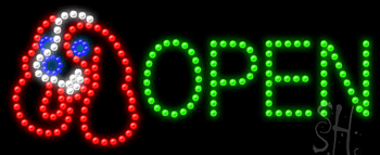 Dog Open Animated LED Sign