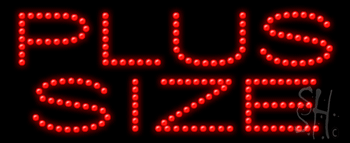 Red Plus Size Animated LED Sign