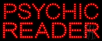 Red Psychic Reader Animated LED Sign