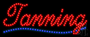 Wave Underline Tanning Animated LED Sign