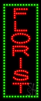 Vertical Florist Animated LED Sign