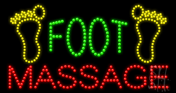 Foot Massage Animated LED Sign