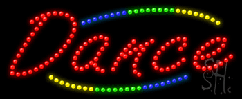 Deco Style Dance Animated LED Sign