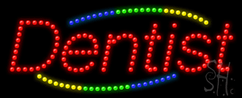 Deco Style Dentist Animated LED Sign