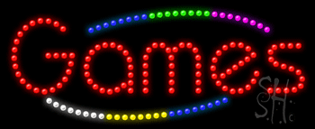 Deco Style Games Animated LED Sign