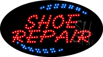 Red Shoes Repair Animated LED Sign