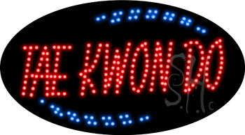 Red Tea Kwon Do Animated LED Sign