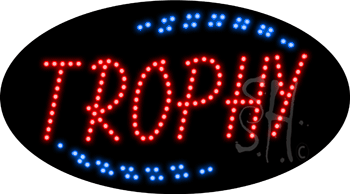 Red Trophy Animated LED Sign