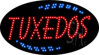 Red Tuxedo Animated LED Sign