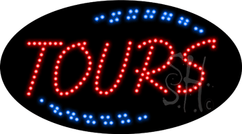 Red Tours Animated LED Sign