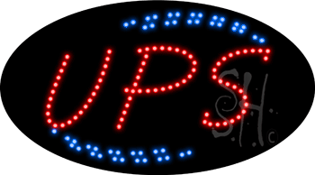 Red Ups Animated LED Sign