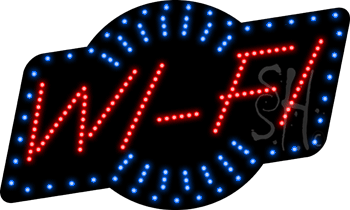 Red Wi-Fi Animated LED Sign